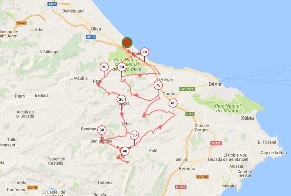 Coll de Rates and caves